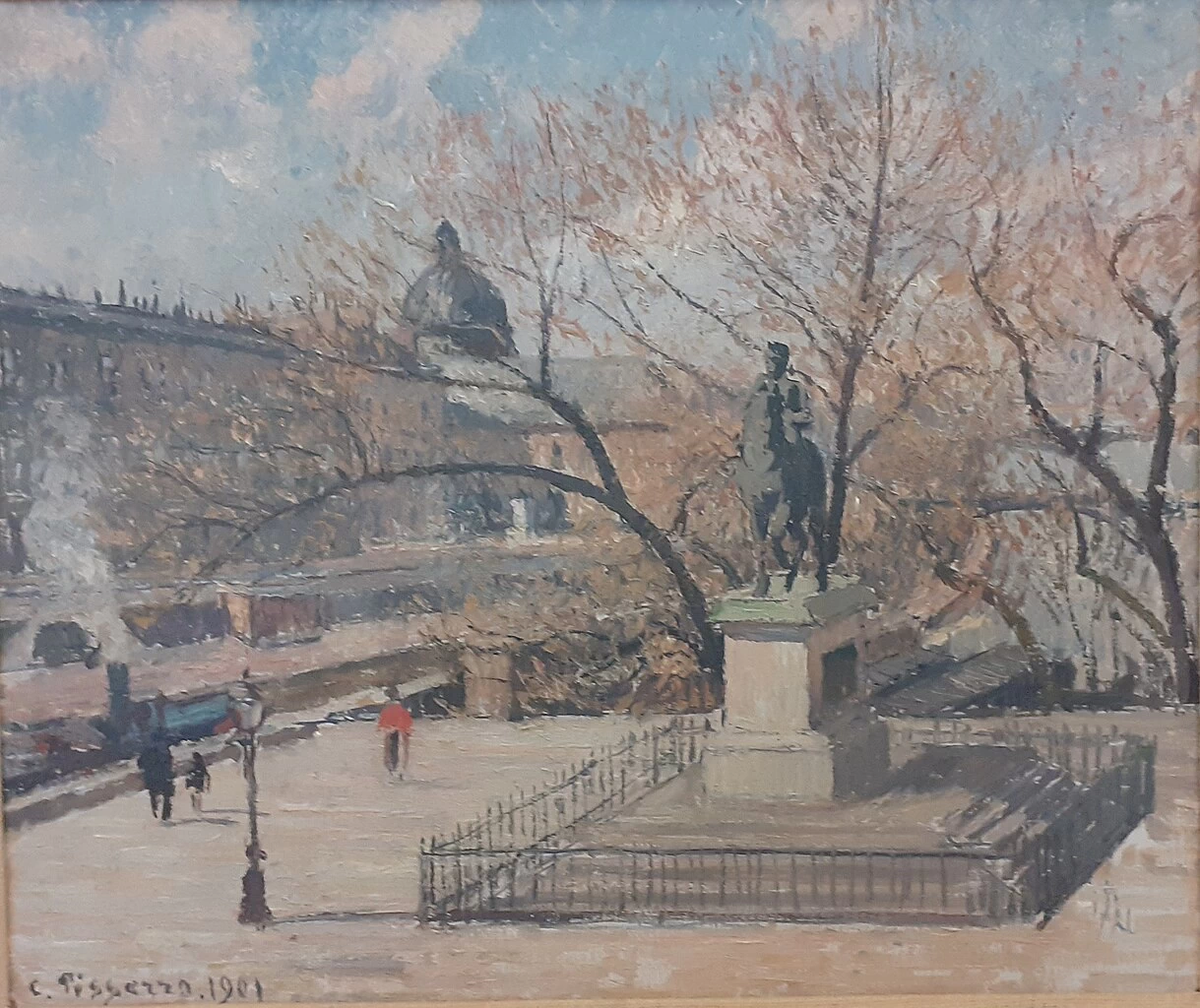 Statua di Enrico IV e la Zecca, mattina, sole - Museo di Belle Arti André Malraux, Le Havre